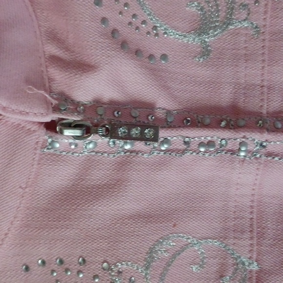 Quacker Factory Pink Jacket ✨️Bling✨️ Size Large NWOT - Picture 8 of 9